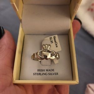 Brand New Silver Claddagh Ring size 7.5